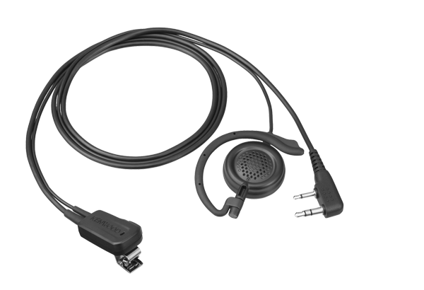 EMC-12W  Kulaklık ve PTT'ye sahip klip mikrofon (VOX hazır)