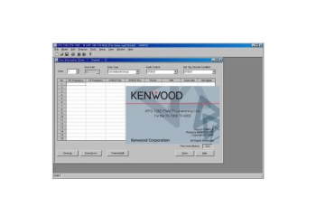 KPG-124D  TK-7302E - M & TK-8302E - M için Windows programlama yazılımı  Hem M hem de K-versiyon telsizleri kapsar