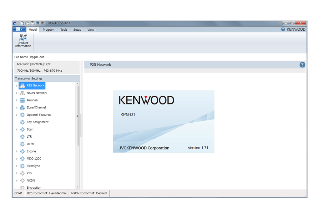 KPG-71D  KDS-100 için Windows programlama yazılımı  KDS-100 Data Head için